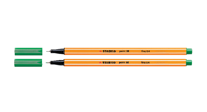 Fineliner stabilo point 88 groen