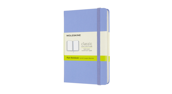 Notitieboek moleskine pocket 90x140 blc hc hydr bl(qp012b42)