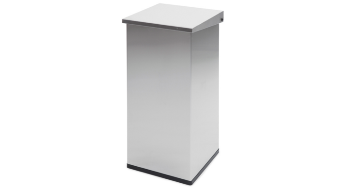 Carro-Lift, afvalbak met demper, 110 liter, RVS, VB 709786
