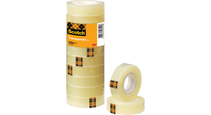 Plakband Scotch 508 | 15mmx33m | transparant | 10 rollen (5081533A)