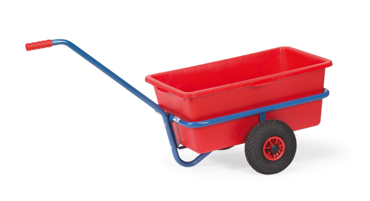 Handtrekwagen met kunststof bak, 700x400mm
