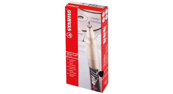Cd marker schwan stabilo zwart