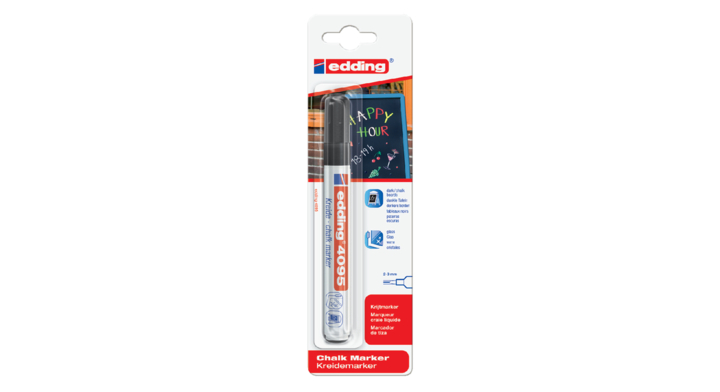 Viltstift edding 4095 window schuin 2-3mm zwart