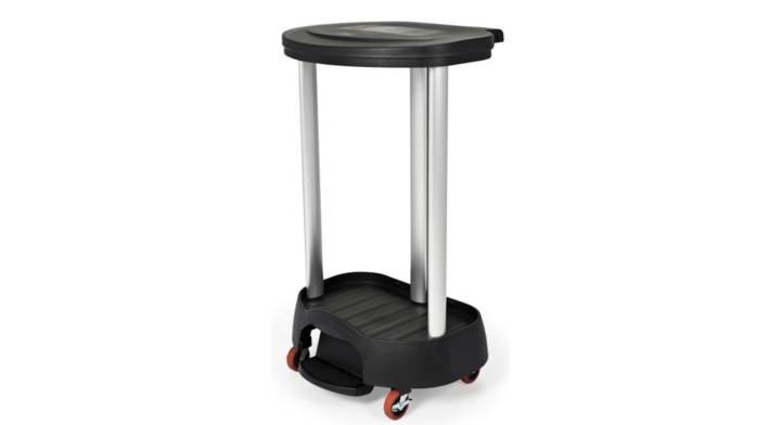 Rubbermaid, verrijdbare wasmand, zwart, VB 006300