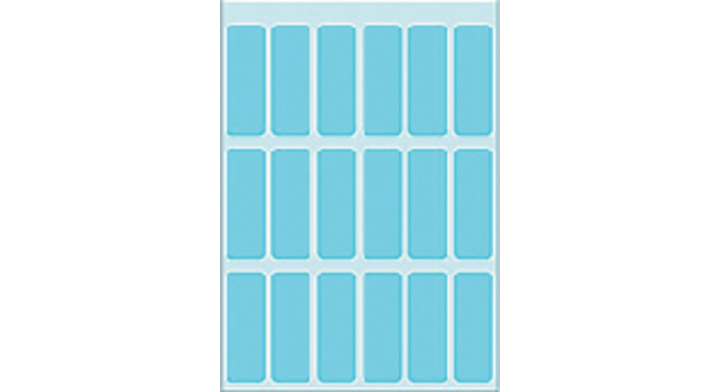 Etiket herma 3653 12x34mm blauw 90st