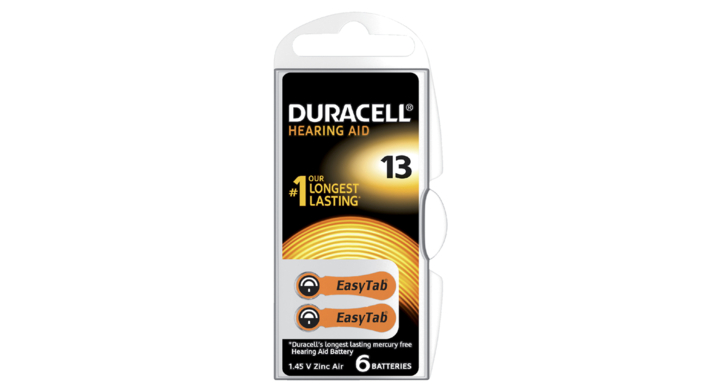 Batterij duracell da13 hearing aid blis/6