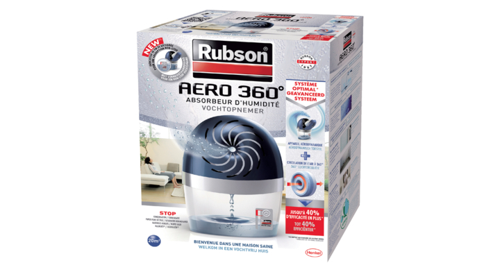 Rubson Aero 360, vochtopnemer, compleet set, 2622194 (1 stuk)