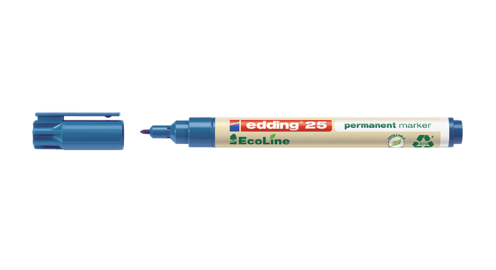 Viltstift edding 25 eco rond 1mm perm blauw(4-25003)