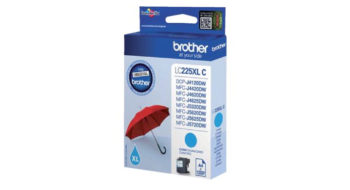 Inkcartridge brother lc-225xl blauw(lc-225xlc)