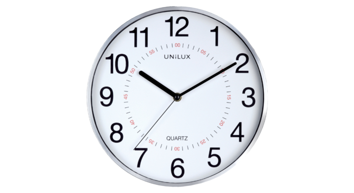 Wandklok unilux aria grijs/wit(400094280)