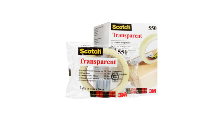 Plakband 3m scotch 550 15mmx66m