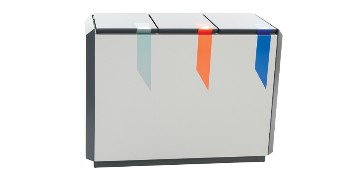 Recyclostar, afvalscheidingsstation, 3x55 liter, VB 708406