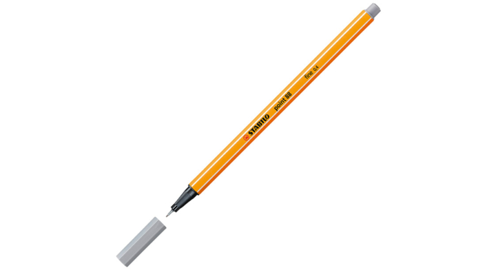 Fineliner stabilo 88/95 middel koud grijs(88/95)