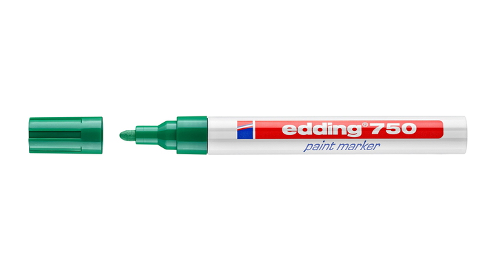 Viltstift edding 750 lak rond 2-4mm groen(840004)