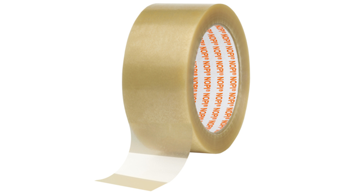 Verpakkingstape Nopi, PVC, 50mmx66m, transparant