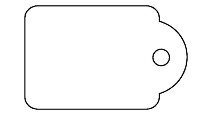 Label apli karton nr392 36x53mm wit