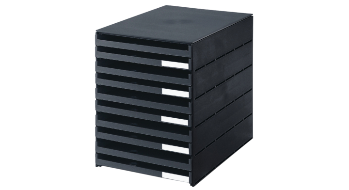 Ladenbox styroval 10ldn zwart open(16-8002.90)