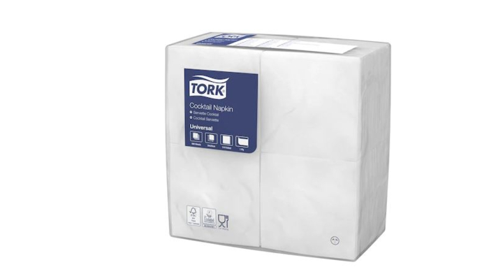 Tork Universal, servet, 24x24 cm, 1-laags, wit, 509517 (2500 stuks)