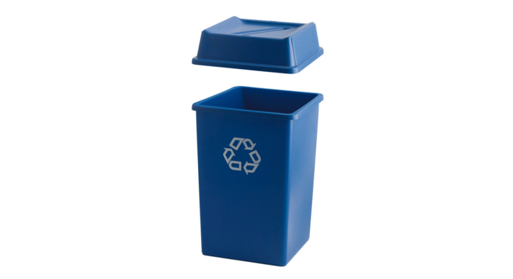 Rubbermaid, afvalcontainer, 132 liter, blauw, VB 003958