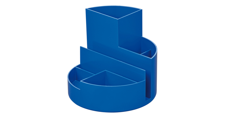 Pennenkoker maul roundbox recycled 6 vaks blauw(4117637.eco)