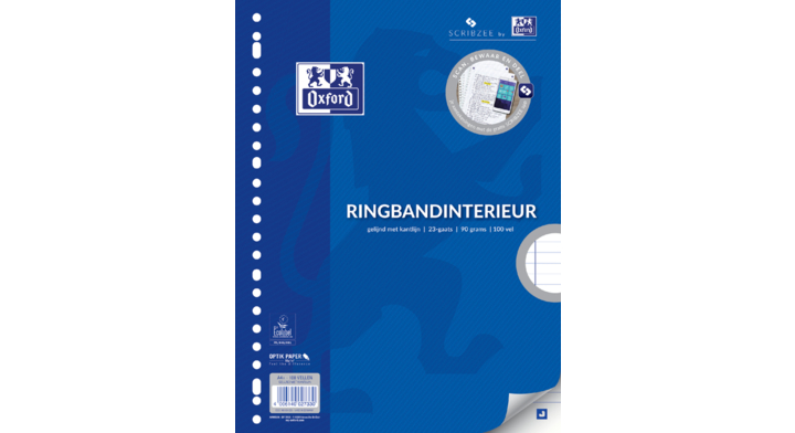 Interieur oxford a4 23r lijn 90gr 100vel(400094326)