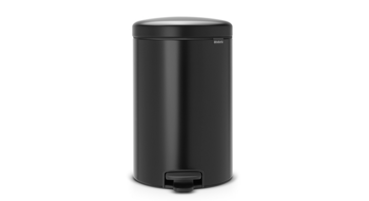 Brabantia, pedaalemmer, 20 liter, mat zwart, VB 114106