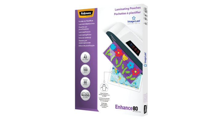 Lamineerhoes fellowes a3 mat 80my(5306207)