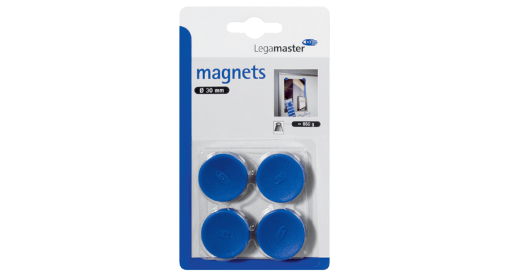 Magneet legamaster 30mm blauw