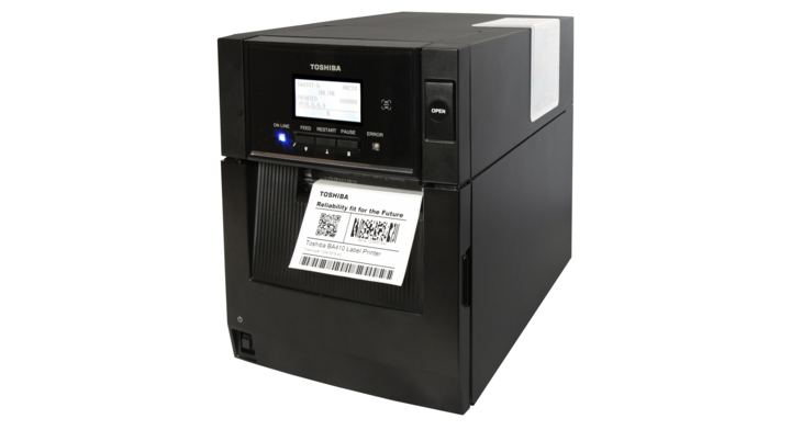 Toshiba, mid-range labelprinter, BA410T, 203 dpi