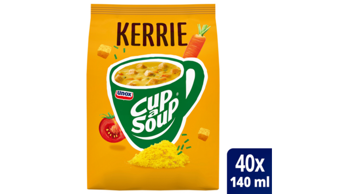 Cup-a-Soup, machinezak soep, 140ml, kerrie (40 porties)