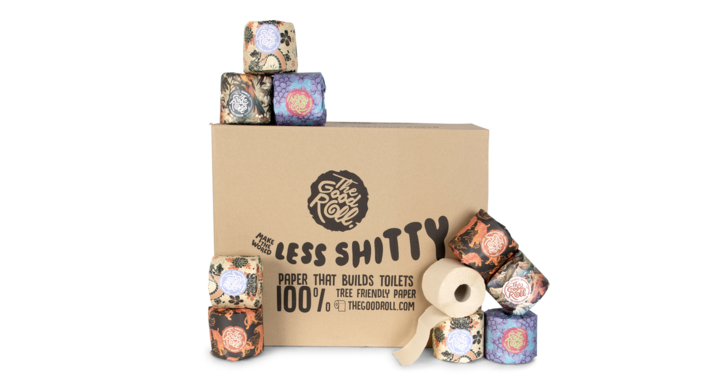 The Good Roll | Bamboe Toiletpapier | 300 Vel | 2-Laags | Panda Edition | 172110101 (24 rollen)
