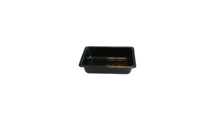 Bak rechthoek, PP, 192x129x72mm, 1200ml, zwart (1944 stuks)