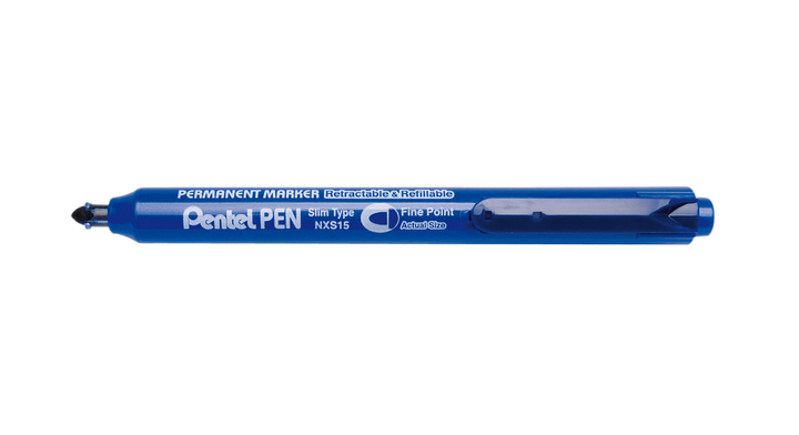 Viltstift pentel nxs15 blauw 1mm(013592)