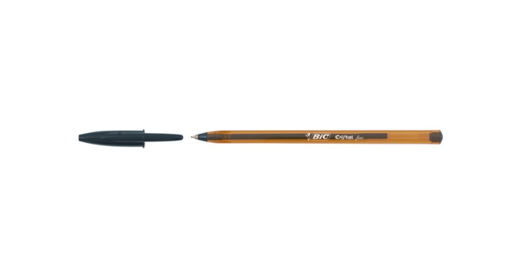 Balpen bic cristal fijn zwart