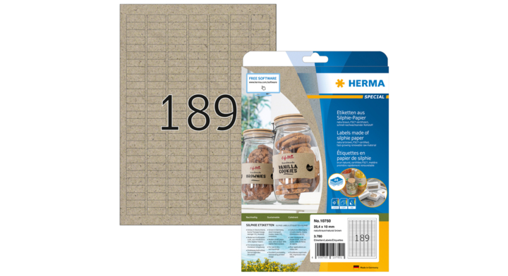 Etiket herma 10750 25.4x10mm silphie br 3780st(10750)