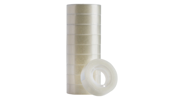 Quantore, plakband, 15mm x 33mtr, kleine kern, transparant