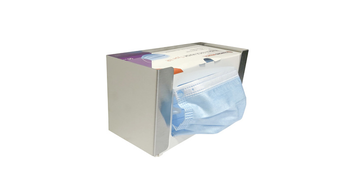 Dispenser Mondmaskers | 107x198x88 mm | RVS | Verticaal