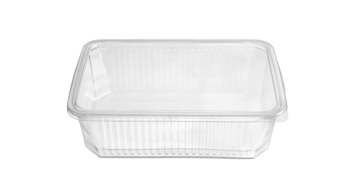 Rib schaal, PP, 187x137x25mm, transparant (720 stuks)