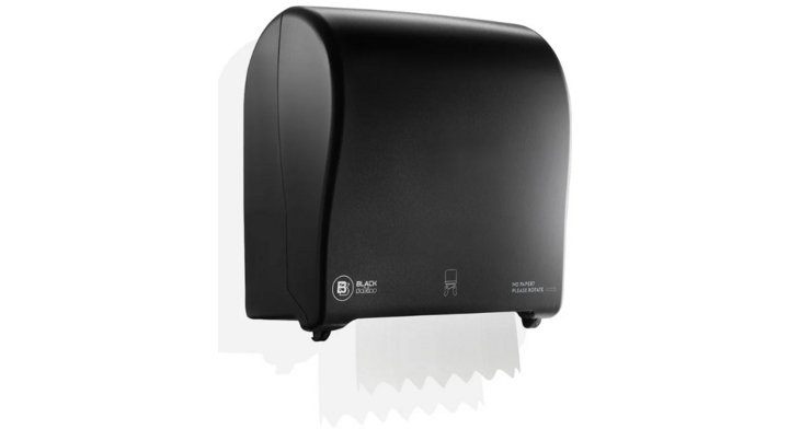 BlackSatino | Handdoekrol Dispenser | PT50 | Zwart | 335340