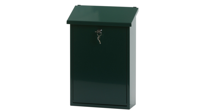 Wandbrievenbus Toledon, 270x120x400 mm, groen, VB 440070