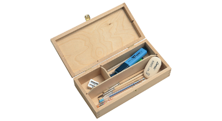 Tekendoos nummer 2 middel 250x125x62mm hout