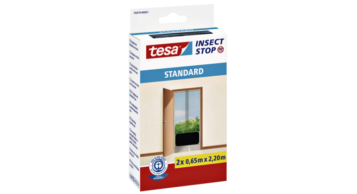 Vliegenhor tesa deur 55679 2x0.65x2.2m zwart(55679-00021-03)