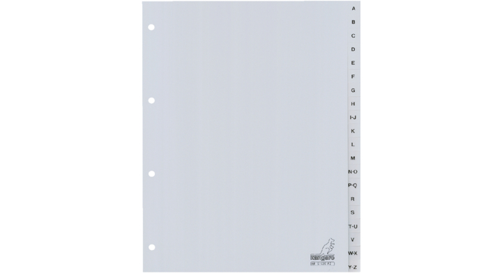Tabblad kangaro g420az a4 4r a-z pp 20dlg grijs(g420az)