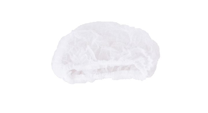 Haarnetje, non woven, wit, Clip Cap, 49cm (1000 stuks)