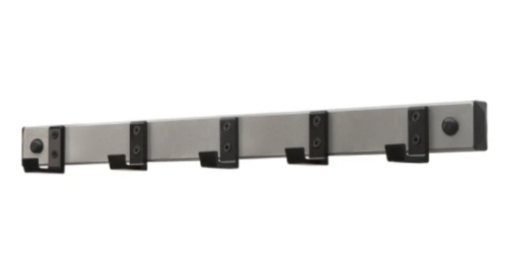 V-Part HIQ | Wandkapstok | 50cm | 5-Haaks | Alu/Zwart | VB 035571