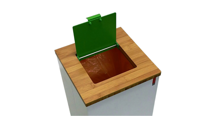 Top met klepdeksel voor Lune Paxa Large, groen, VB 730971 | GFT
