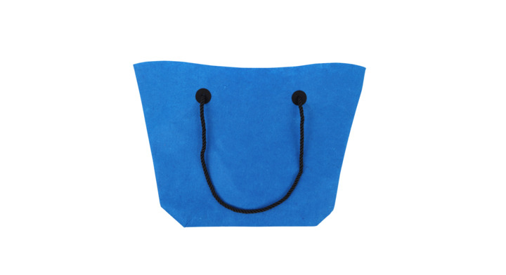 Strandtas, 37/47x33+2x4cm, vilt, blauw (50 stuks)