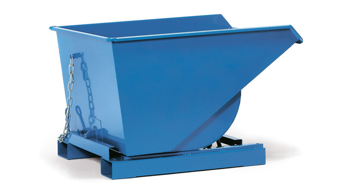Kantelbakken, 1294x1141x837 mm 600 liter Draagverm. 1500kg