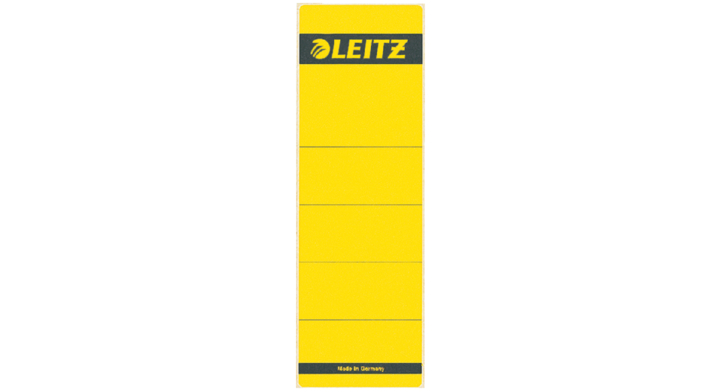 Rugetiket leitz 1642 58x190mm geel