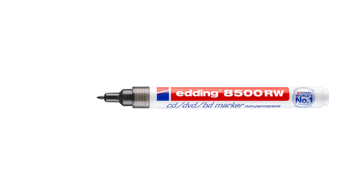 Viltstift edding 8500 cd rom rond 1mm zwart